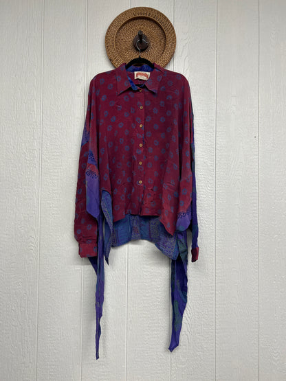 Crepe Sari Nirvana Button Down 1125 200