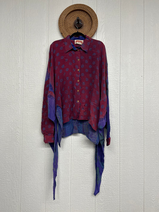 Crepe Sari Nirvana Button Down 1125 200