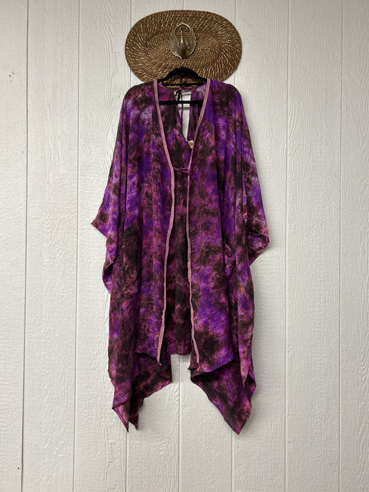 Crepe Sari Orchid Kimono 0626 030