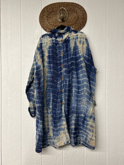 Aura Edit Koverlet Button Down Trench Coat 1026 001