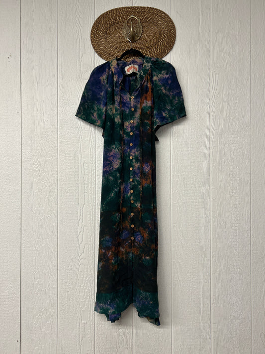 Crepe Sari Summer Woodstock Duster 0626 227
