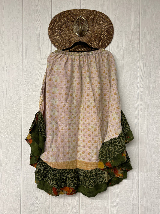 Pareo Kantha Wild Rose Skirt 0426 008