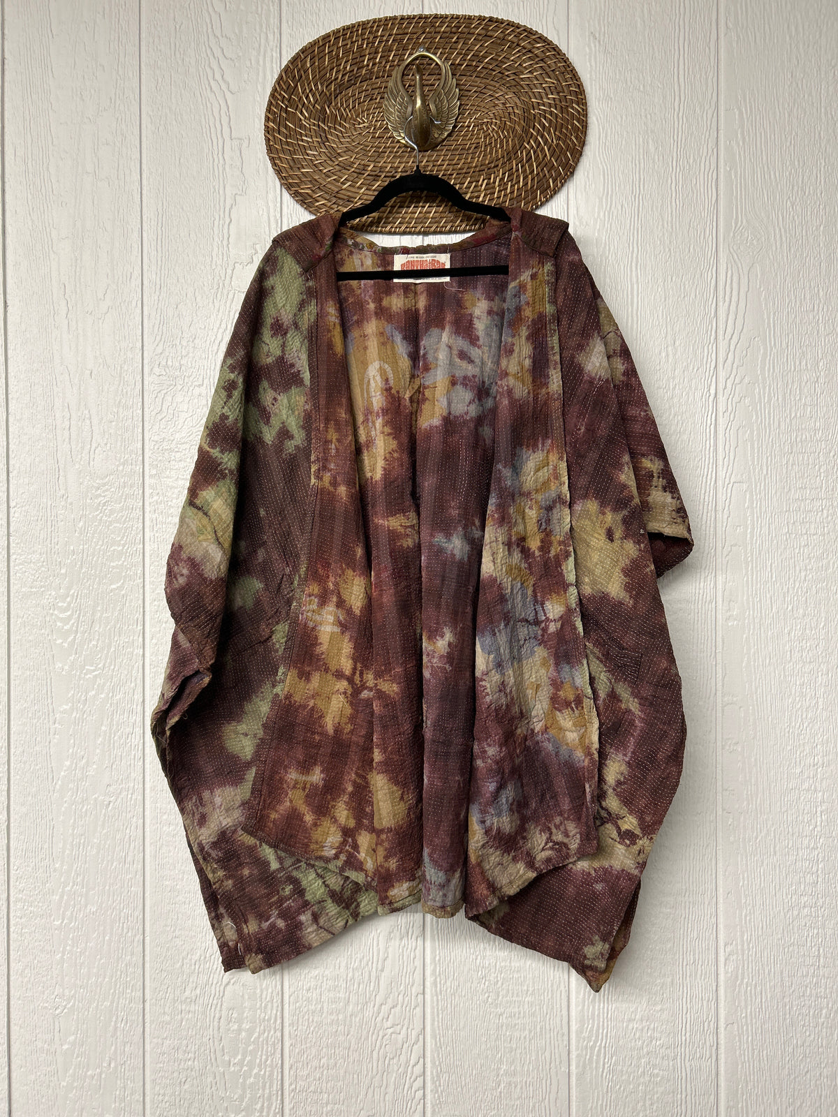 Aura Edit Fine Kantha Wanderlust Poncho 1026 006