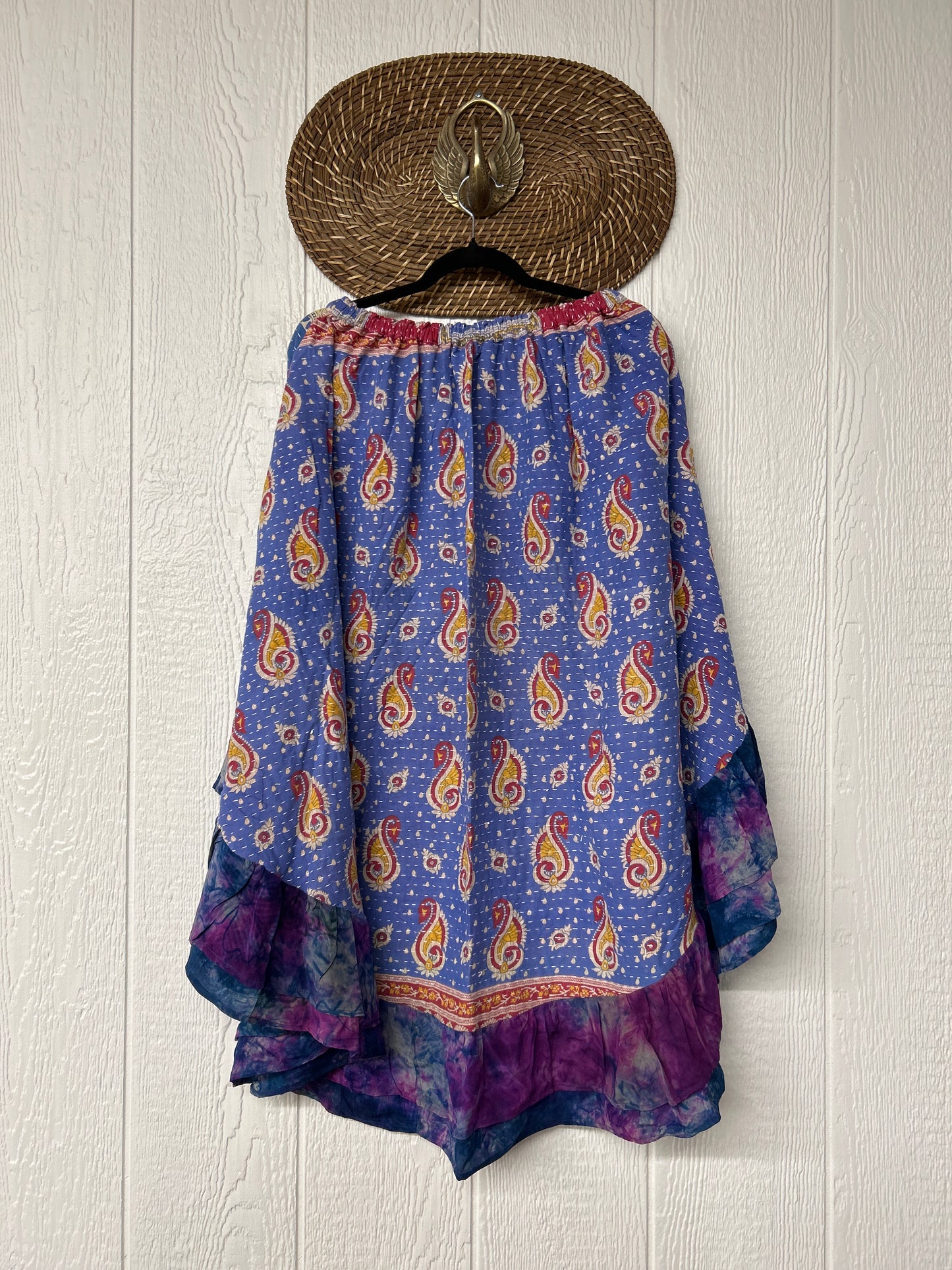 Pareo Kantha Wild Rose Skirt 0426 033