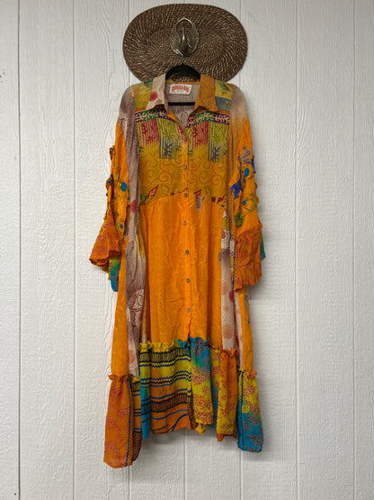 Crepe Sari Rhiannon Duster Dress 0226 076