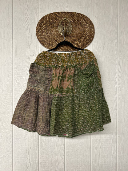 Pareo Kantha Meadow Skirt 0826 227