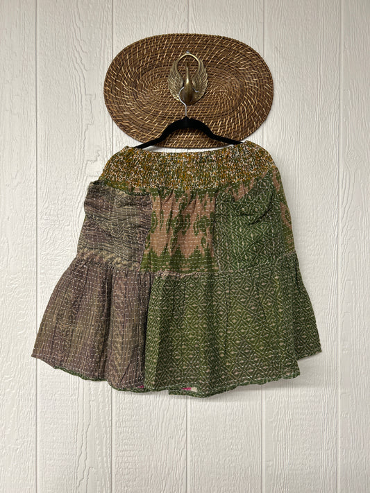 Pareo Kantha Meadow Skirt 0826 227