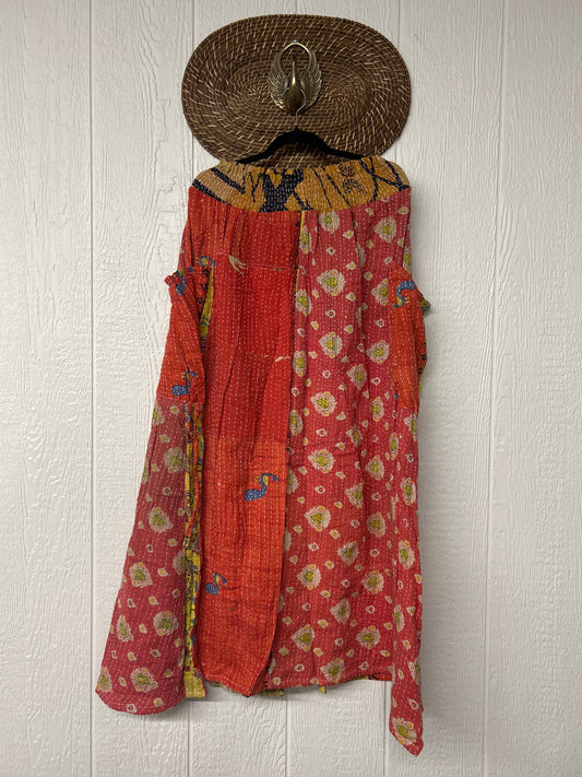 Pareo Kantha Butterfly Cargo Skirt 0426 024