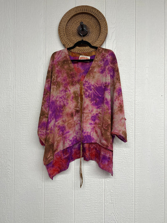 Crepe Sari Hi Lo Butterfly Top 0726 140