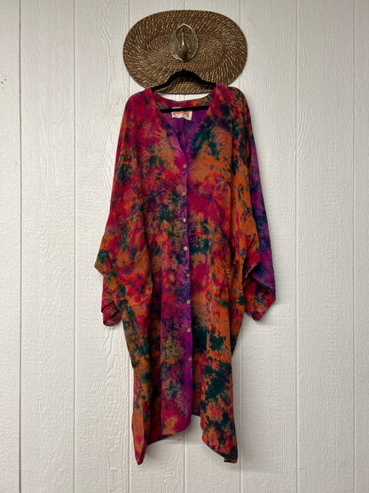 Crepe Sari Gaia Duster Dress 0826 026