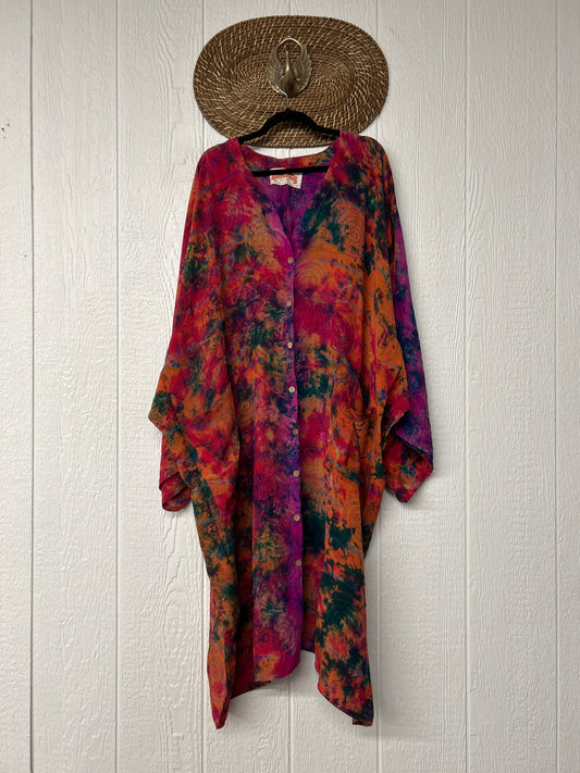 Crepe Sari Gaia Duster Dress 0826 026