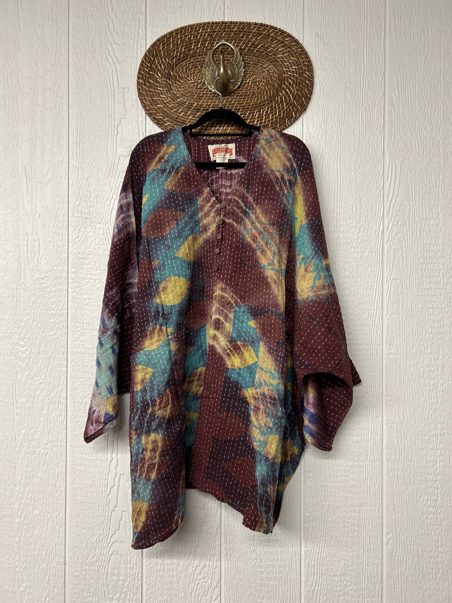 Pareo Kantha Gaia Split Tunic 0526 012