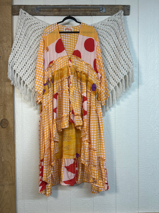 Rasgulla Sari Rhiannon Kimono 0826 034