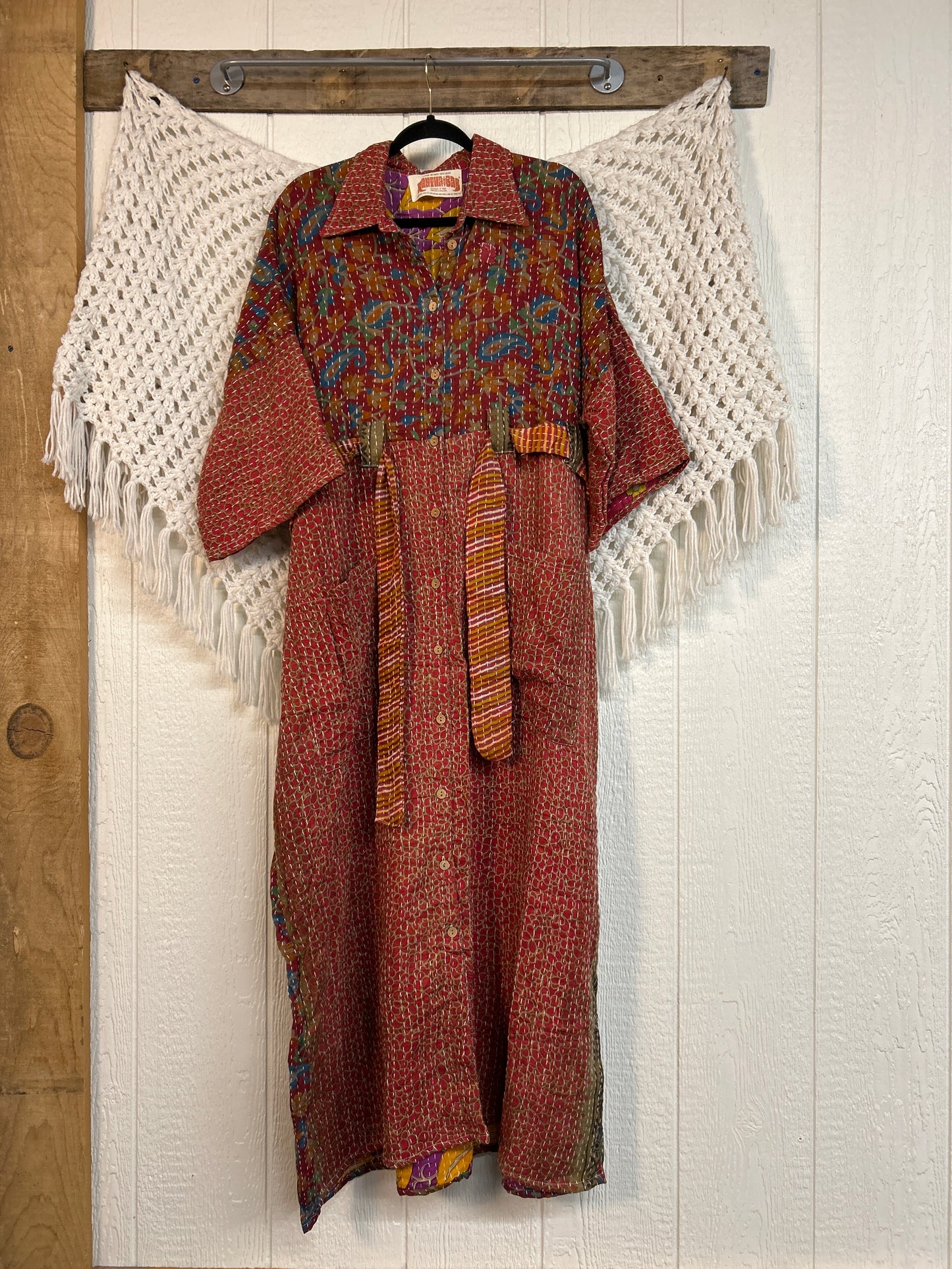Pareo Kantha Gravity Duster Dress 0226 129