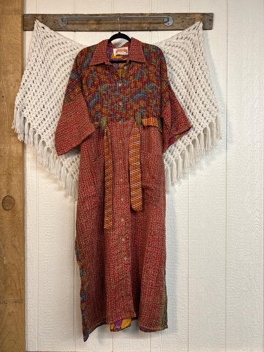 Pareo Kantha Gravity Duster Dress 0226 129