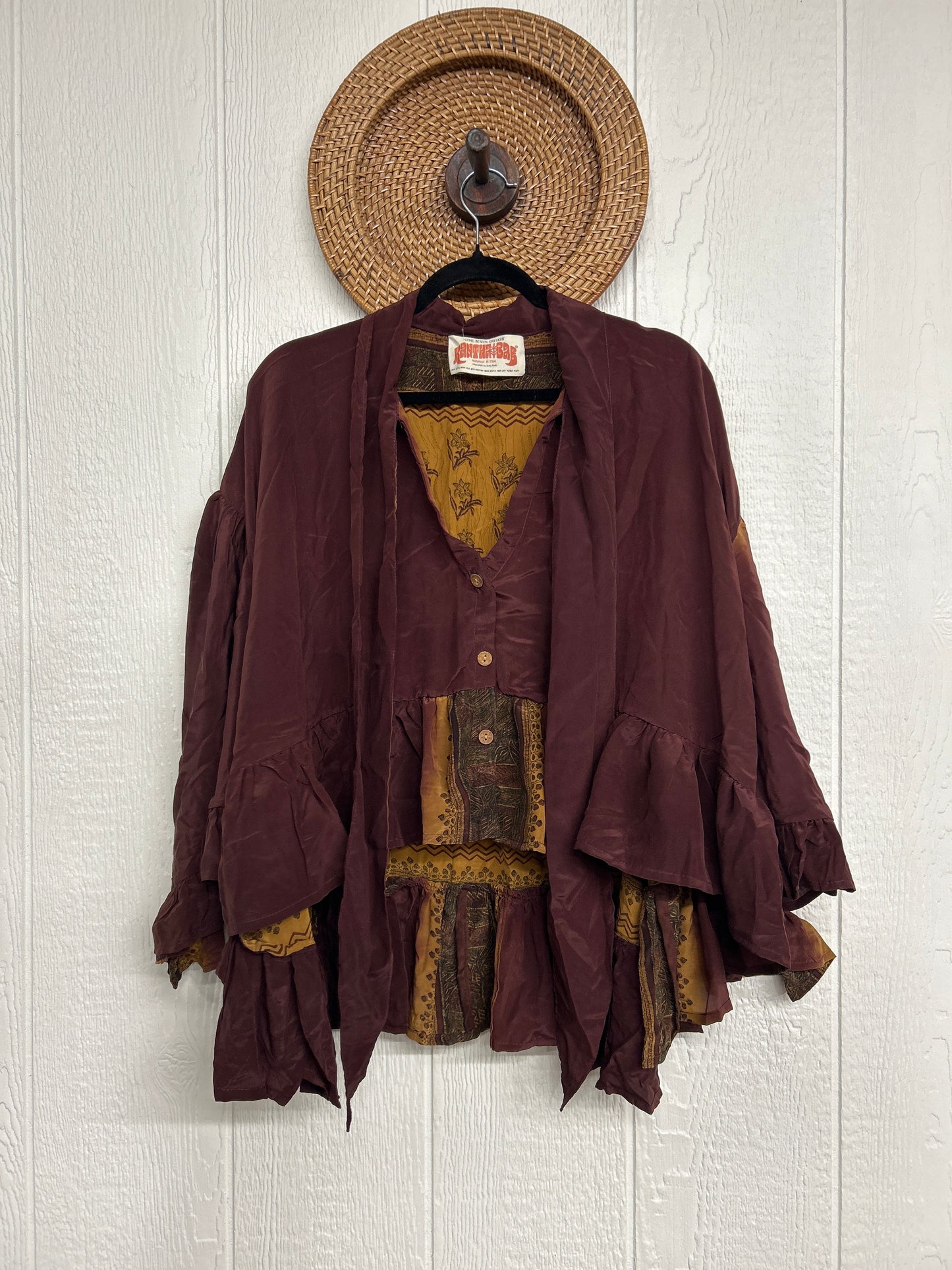 Crepe Sari Wild Rose Top 1225 080