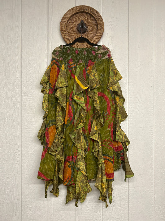 Pareo Kantha Willow Maxi Skirt 0826 226
