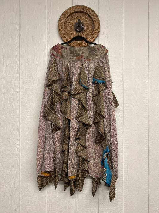 Pareo Kantha Willow Maxi Skirt 0826 081