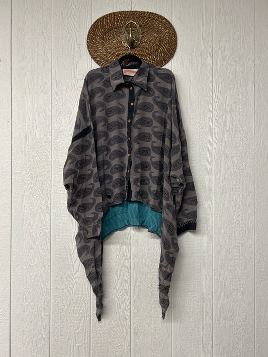 Crepe Sari Nirvana Button Down 1125 041