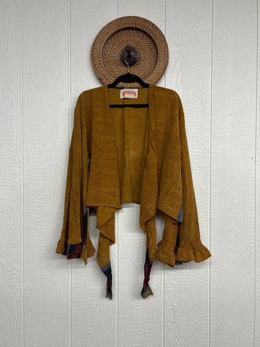 Crepe Sari Zeppelin Crop Shrug 0426 041