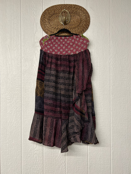 Crepe Sari Inner Peace Wrap Skirt 0626 008