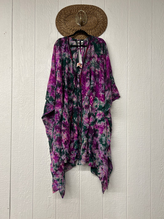 Crepe Sari Orchid Kimono 0626 090