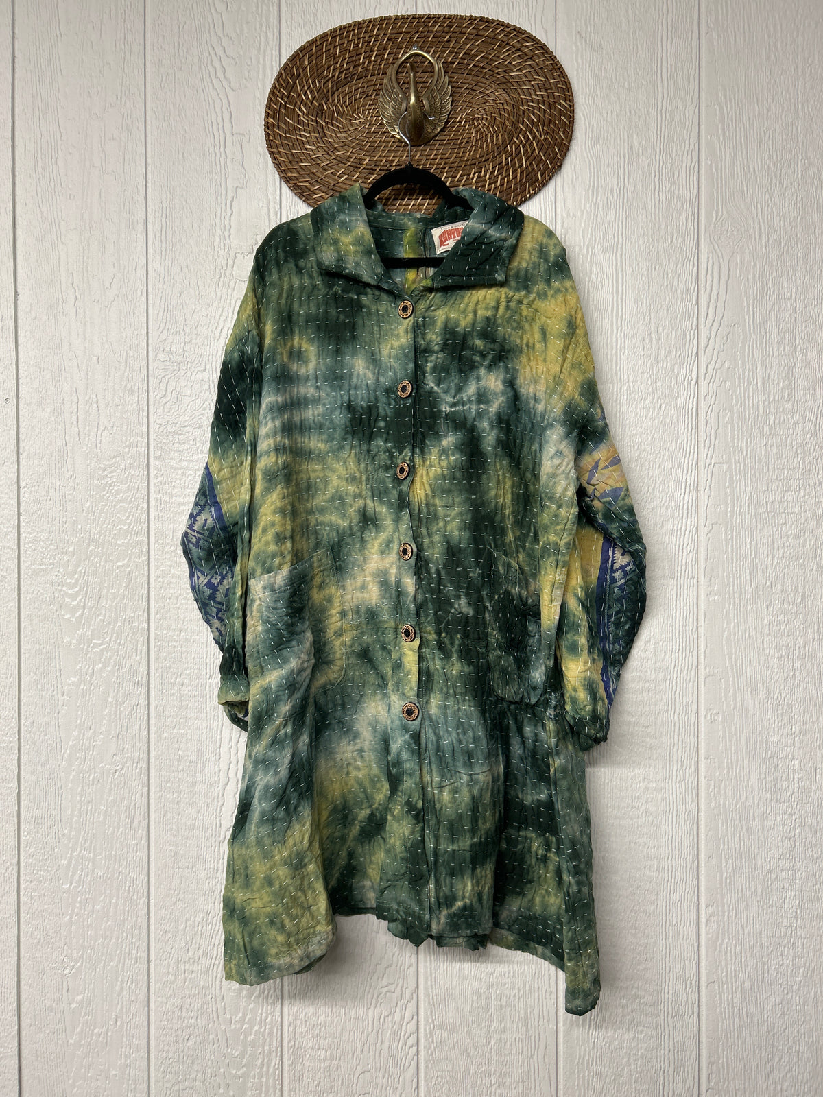 Aura Edit Koverlet Button Down Trench Coat 1026 019