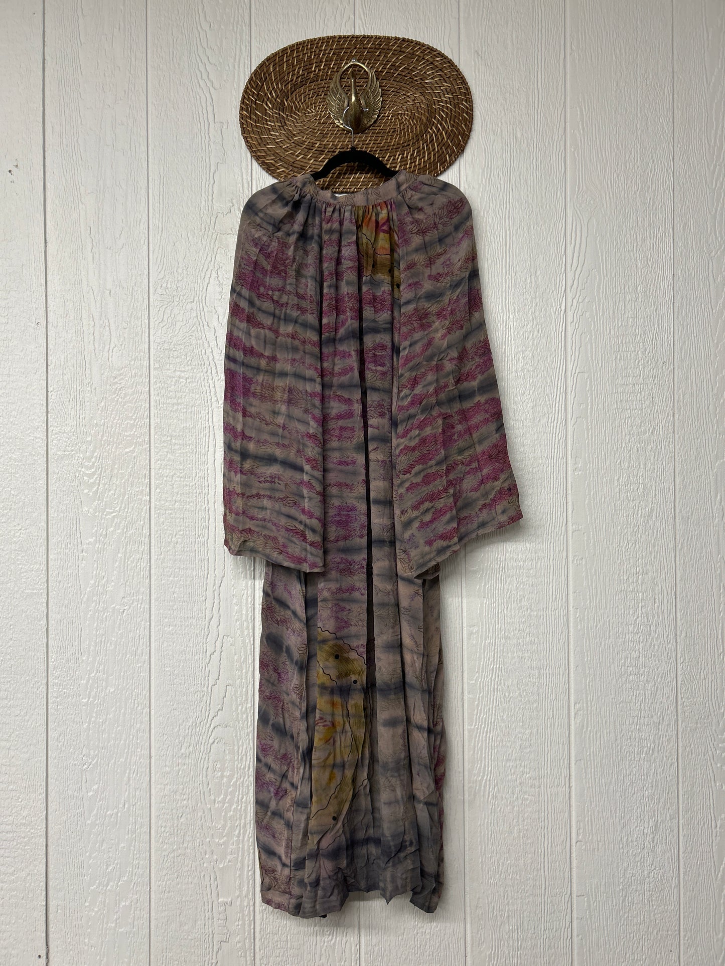 Crepe Sari Woodstock Duster Dress 0526 001