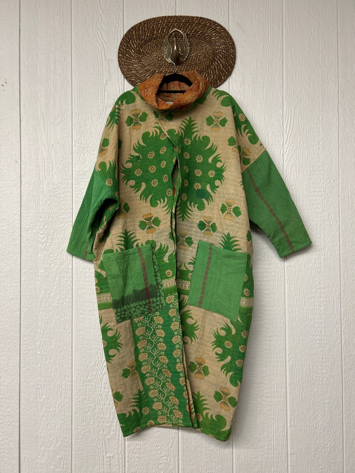 Fine Kantha Cowl Split Pullover 1225 033