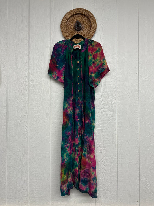 Crepe Sari Summer Woodstock Duster 0626 002