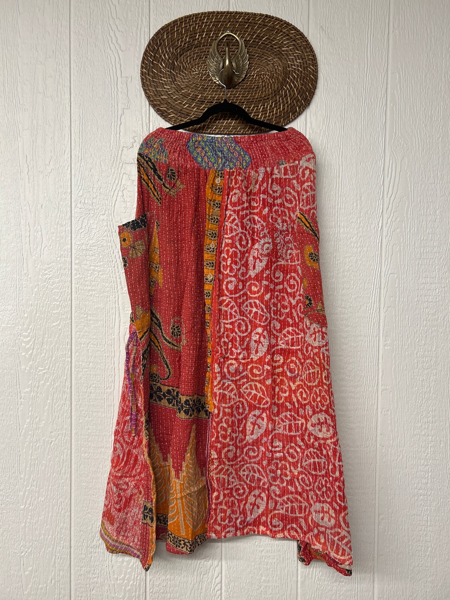 Pareo Kantha Butterfly Cargo Skirt 0426 119