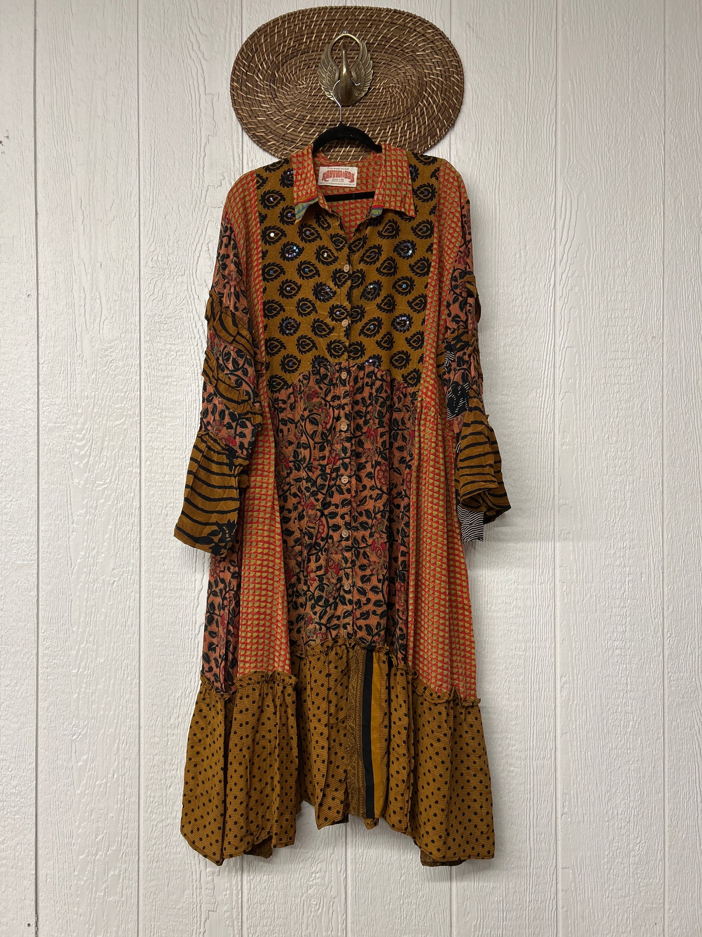 Crepe Sari Rhiannon Duster Dress 0226 114