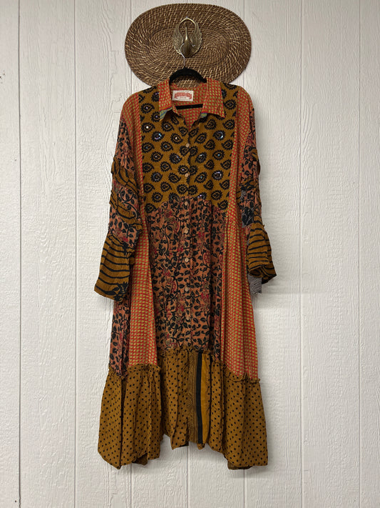 Crepe Sari Rhiannon Duster Dress 0226 114