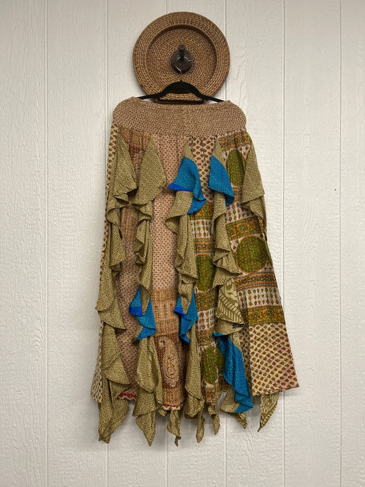 Pareo Kantha Willow Maxi Skirt 0826 083