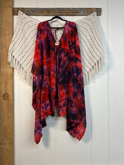 Crepe Sari Orchid Kimono 0626 280