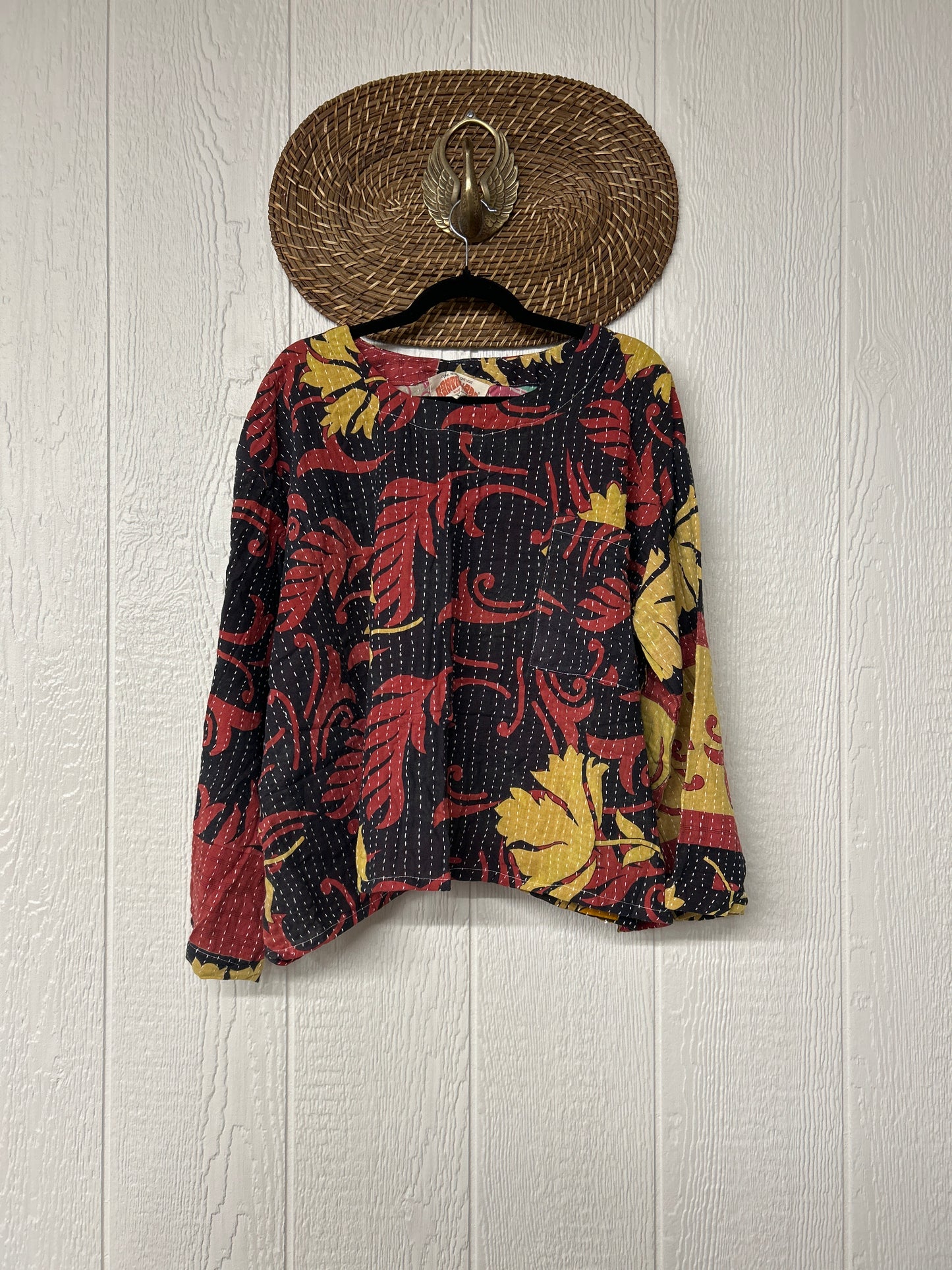 Pareo Kantha Wanderer Pocket Crop Top 0226 219