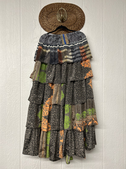 Rasgulla Sari Venus Ruffle Maxi 1125 015