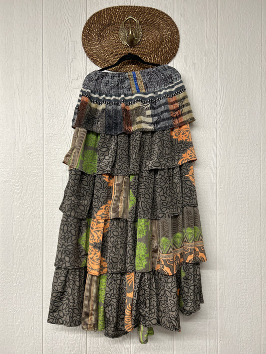 Rasgulla Sari Venus Ruffle Maxi 1125 015