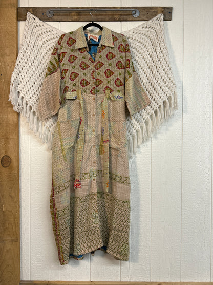 Pareo Kantha Gravity Duster Dress 0226 179