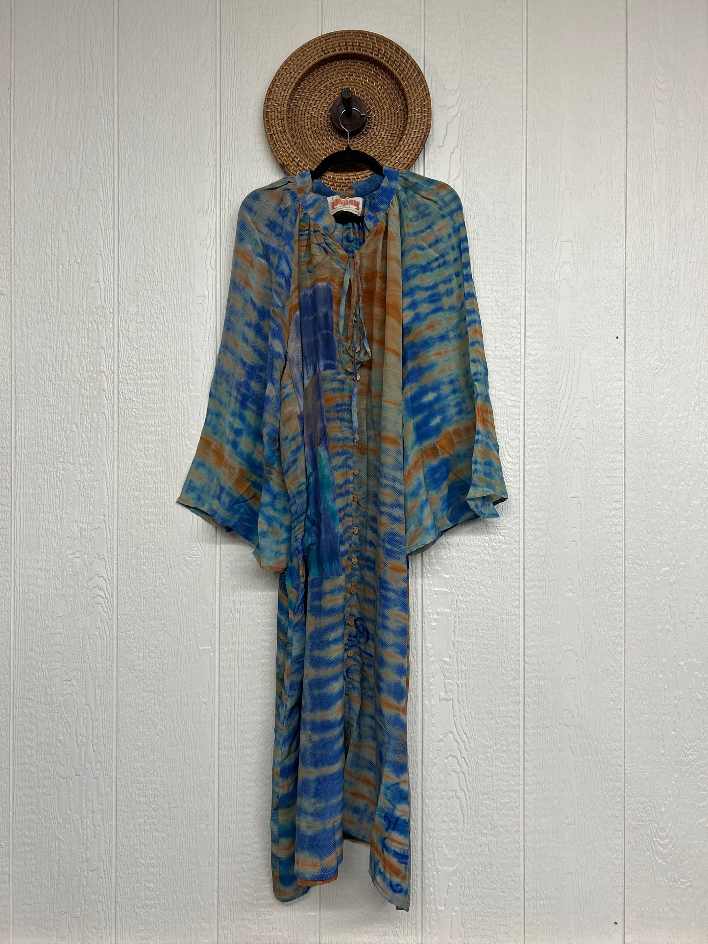 Crepe Sari Woodstock Duster Dress 0226 201