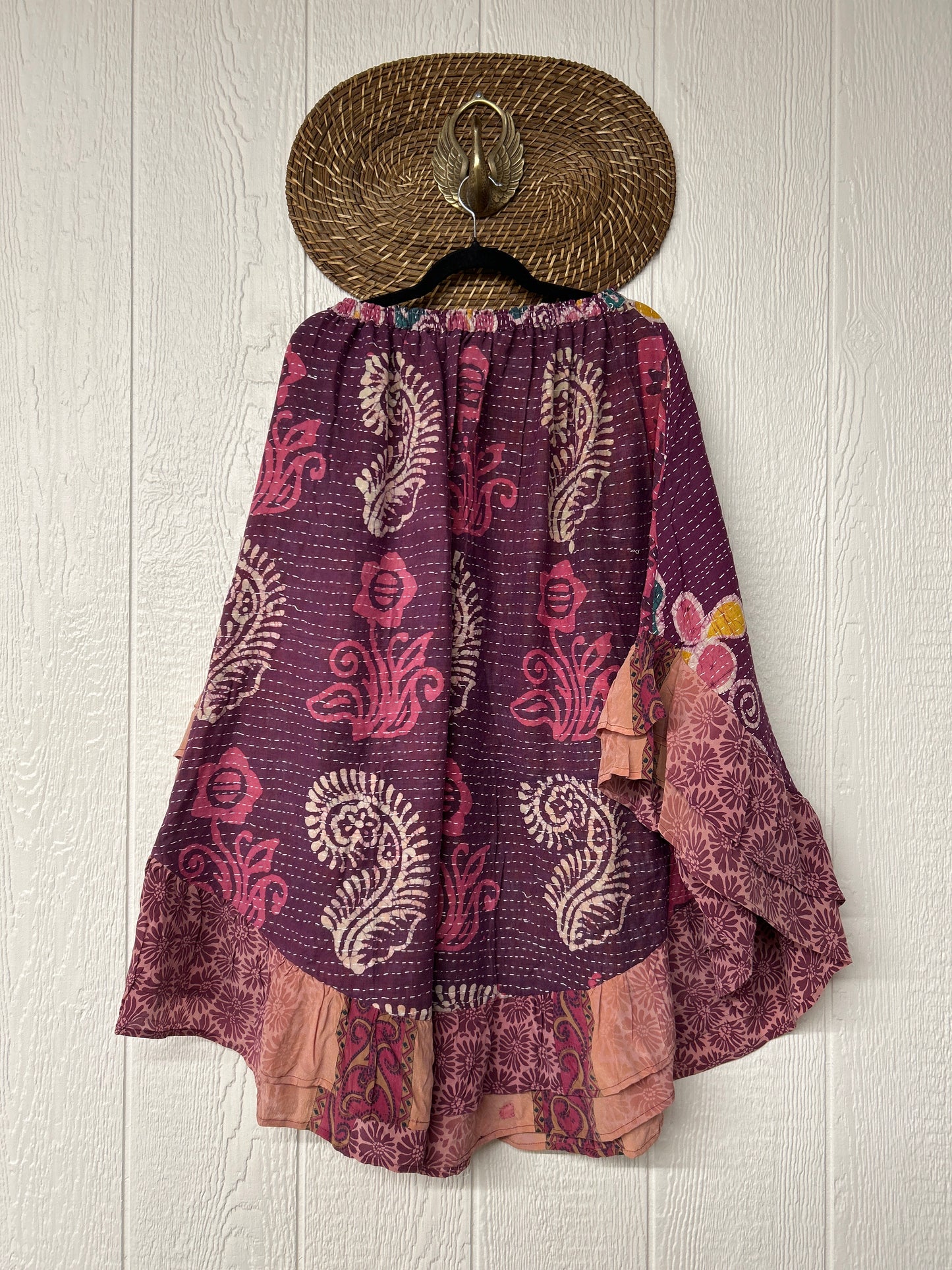 RETAIL Pareo Kantha Wild Rose Skirt 0426 062