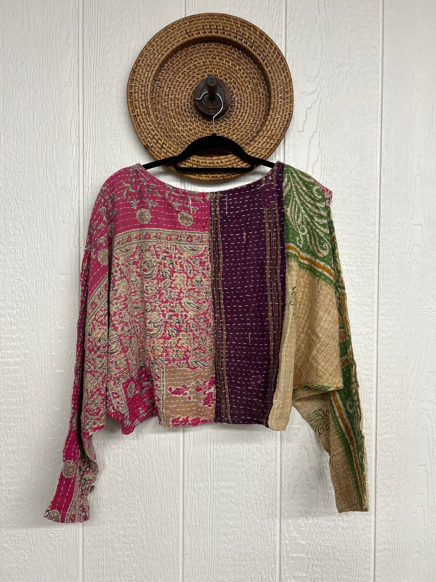 Pareo Kantha In Bloom Cropped Pullover 0326 053