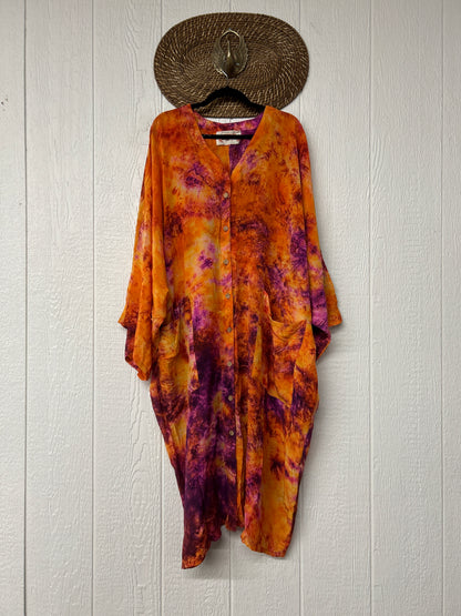 Crepe Sari Gaia Duster Dress 0826 046