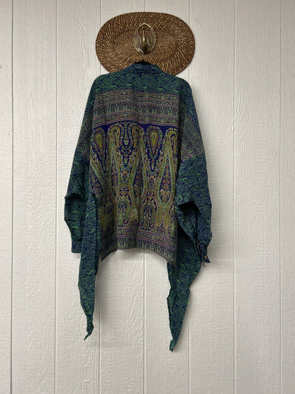 Crepe Sari Nirvana Button Down 1125 135