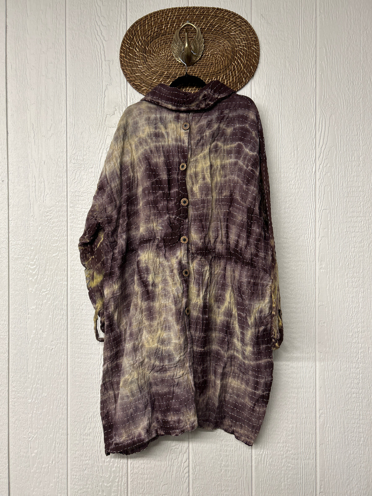 Aura Edit Koverlet Button Down Trench Coat 1026 025