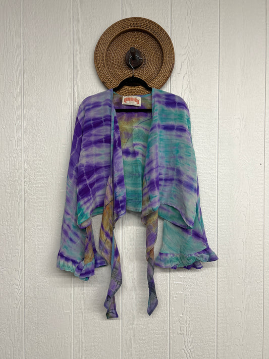 Crepe Sari Zeppelin Crop Shrug 0426 141