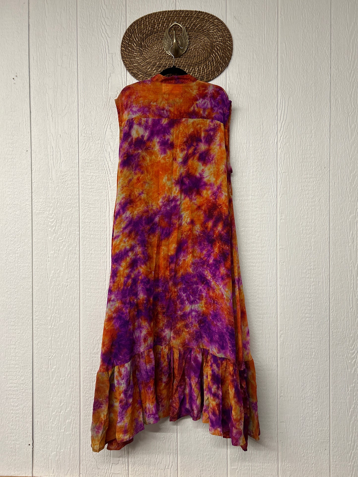 Crepe Sari Summer Dahlia Duster 0726 118
