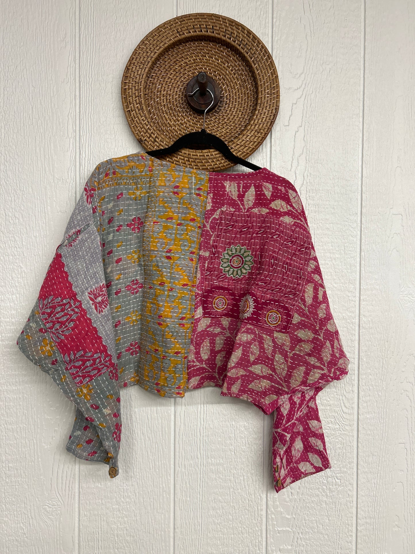 Pareo Kantha In Bloom Cropped Pullover 0326 110