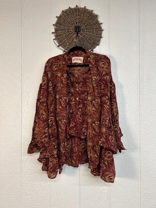 Crepe Sari Wild Rose Top 1026 080