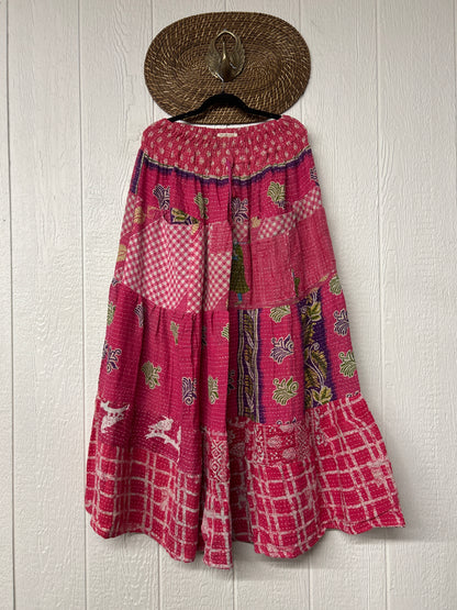 Pareo Kantha Lotus Maxi Skirt 0826 150